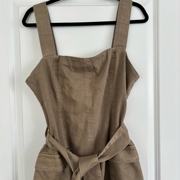 Dynamite Tan Midi Dress - Picture 2 of 5